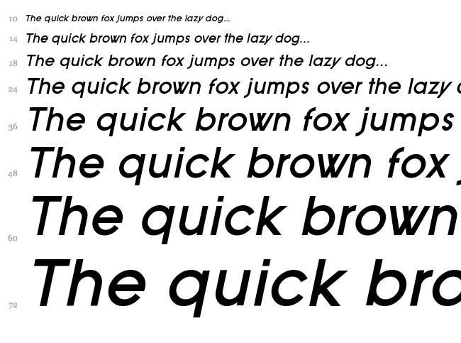 SF Old Republic font waterfall